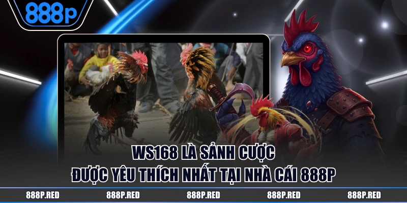Sảnh WS168 Đá Gà Trực Tuyến Hot Nhất Tại Nhà Cái 888P 2 WS168 là sảnh cược được yêu thích nhất tại nhà cái 888P
